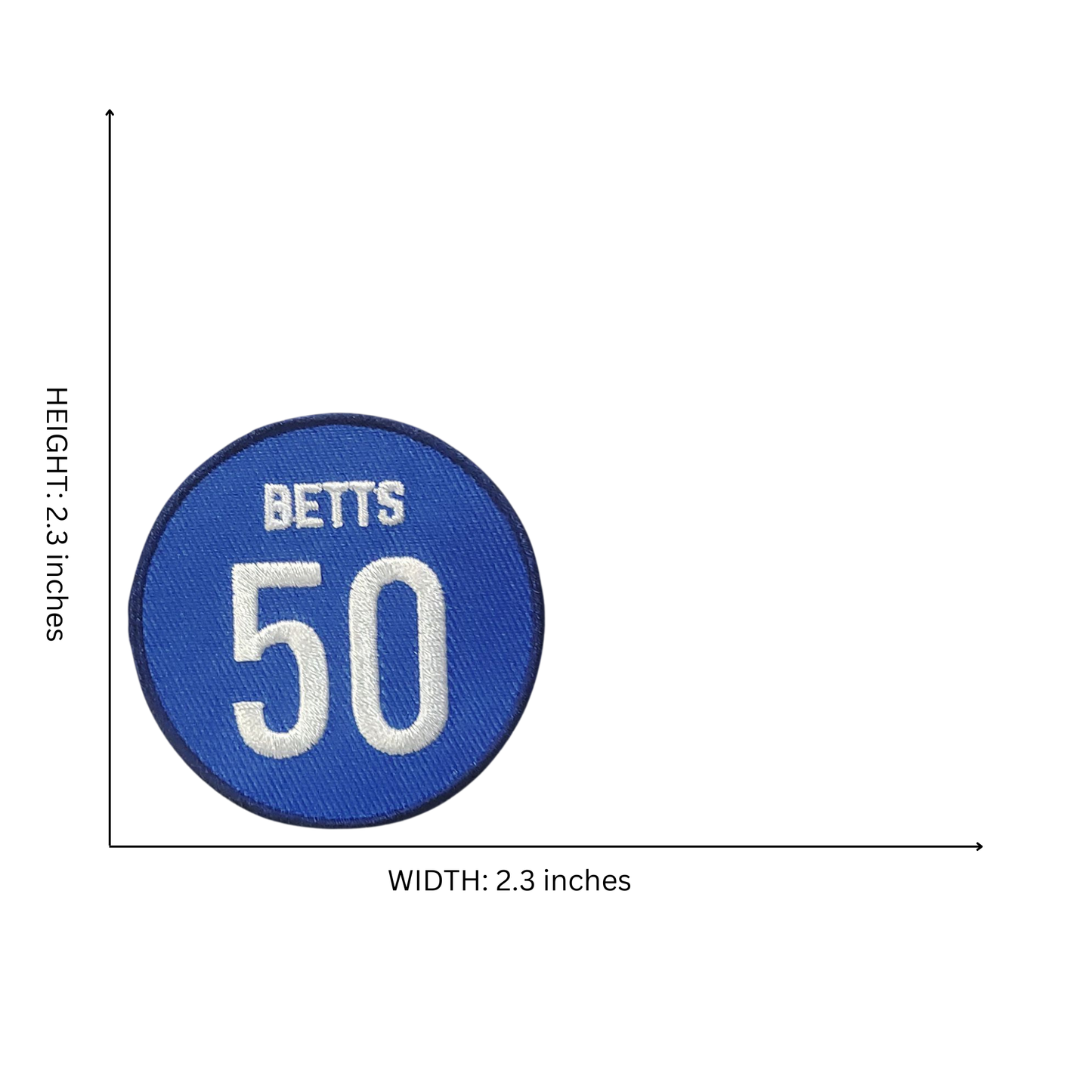 Los Angeles Baseball Number 50 Iron on Patch