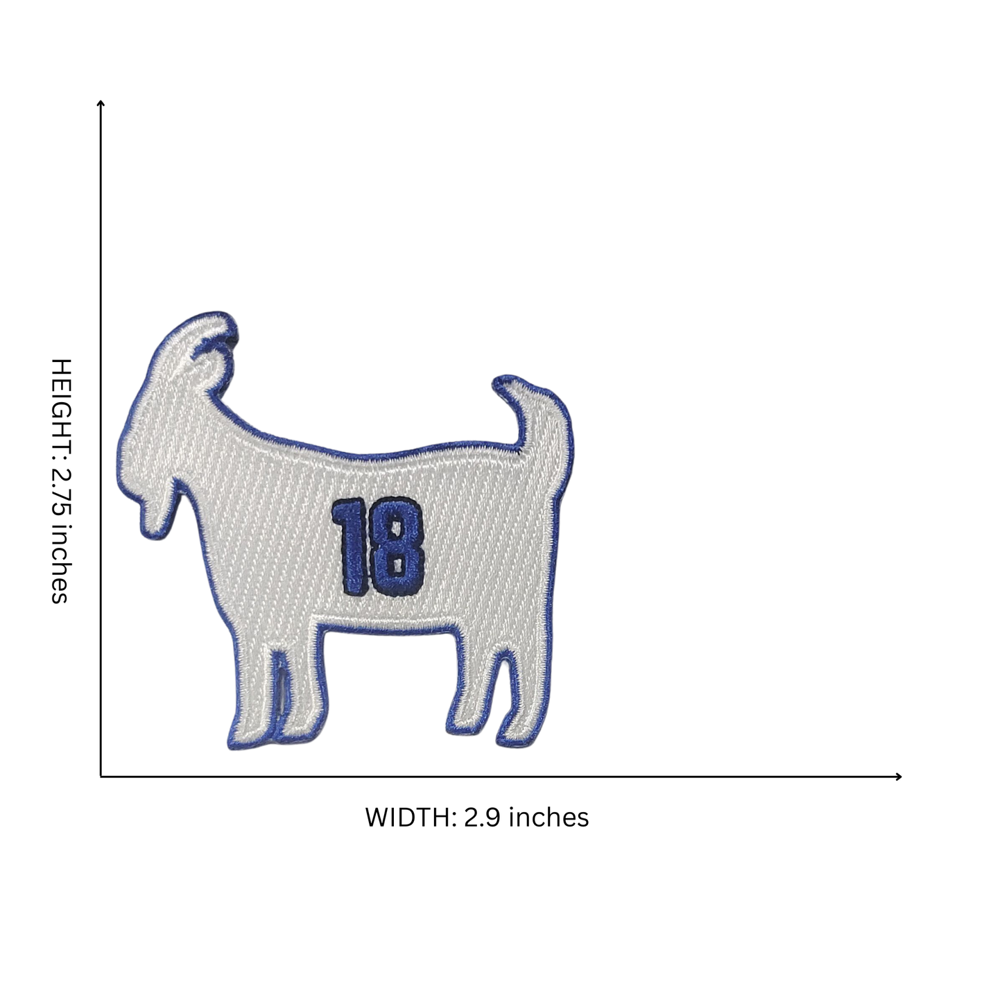 Los Angeles Baseball Goat 18 Iron on Patch