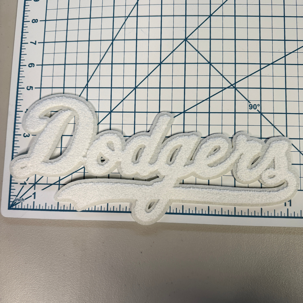 Los Angeles Baseball Chenille Script Iron on Patch