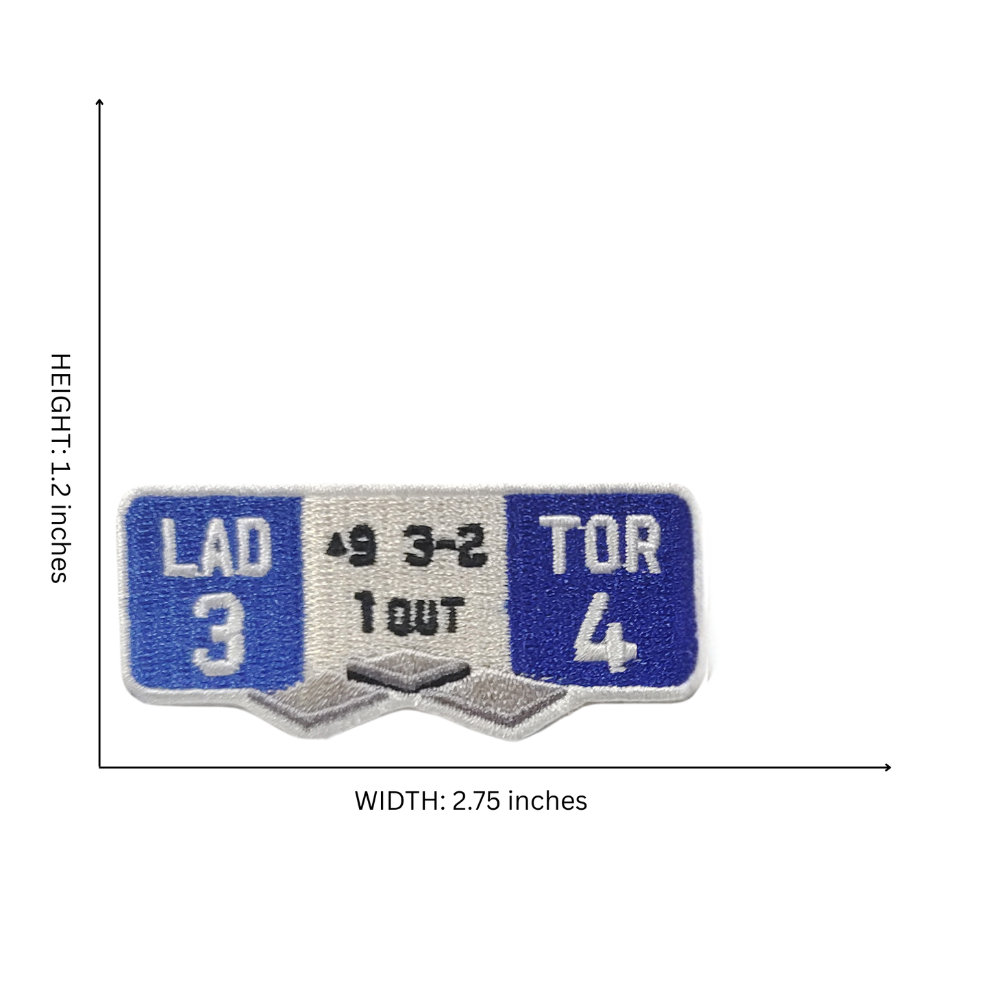 Los Angeles Baseball vs. TOR Iron on Patch