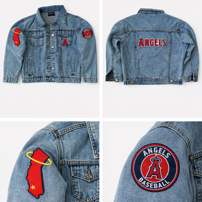 Anaheim Baseball Inspired Denim Jacket