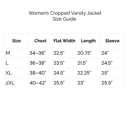 LA Cropped Varsity Jacket