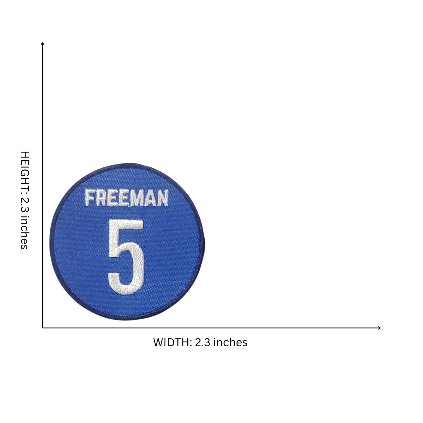 Los Angeles Baseball Number 5 Iron on Patch