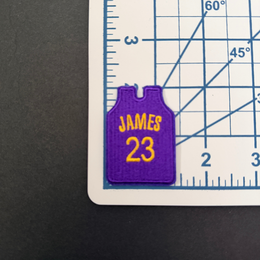 Los Angeles Basketball Purple Jersey Iron on Patch