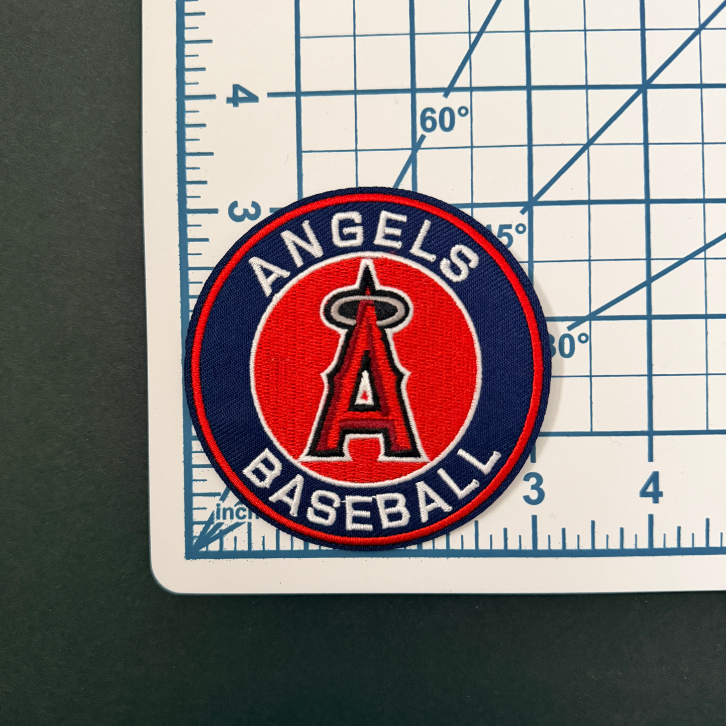 Anaheim Baseball Circle Iron on Patch