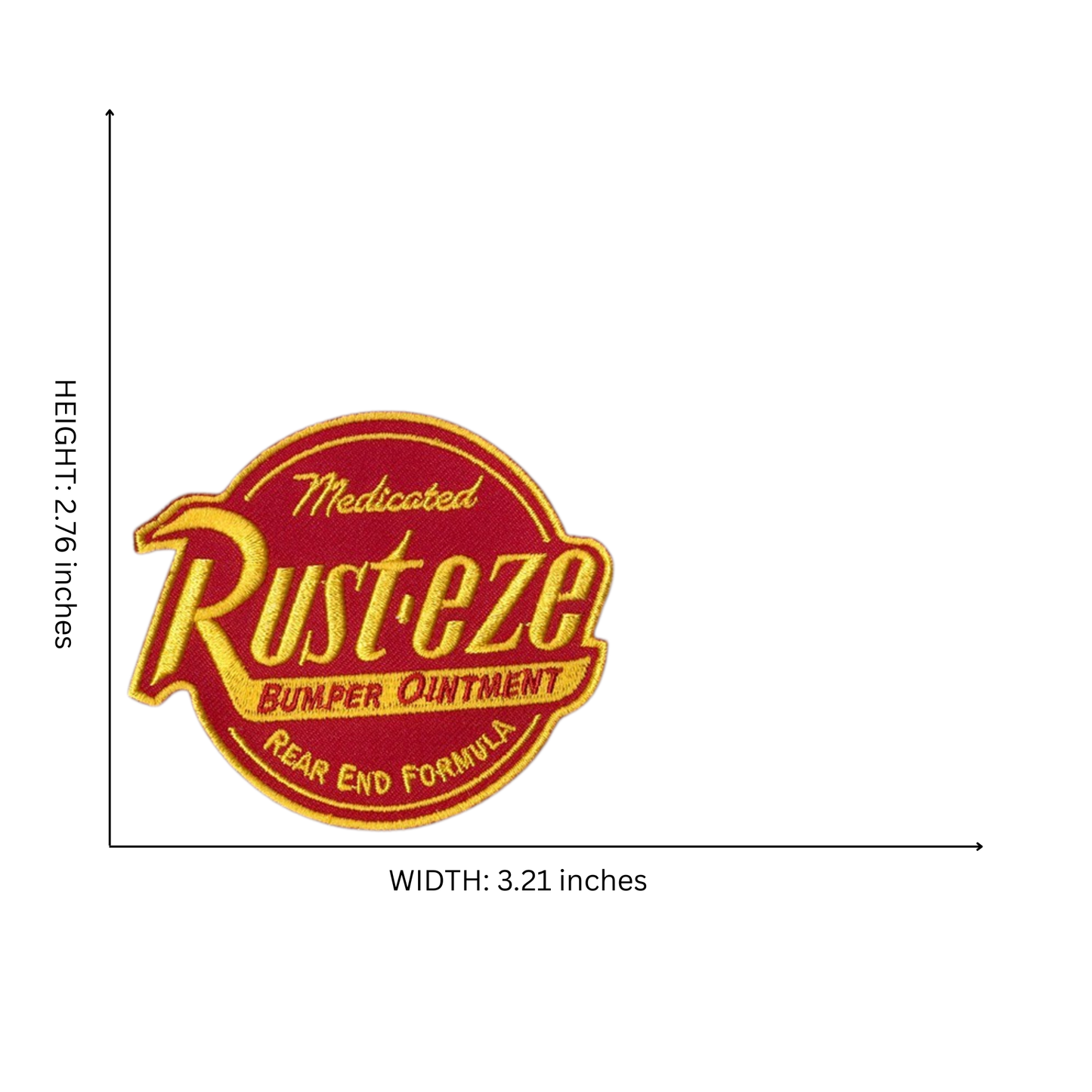 Racing Oil Circle Iron on Patch
