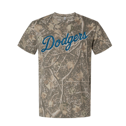 Dodgers Embroidered Camo Shirt