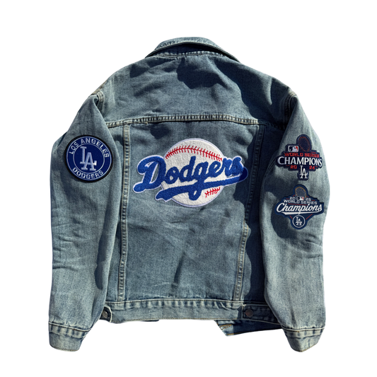 LA Baseball Denim Jacket