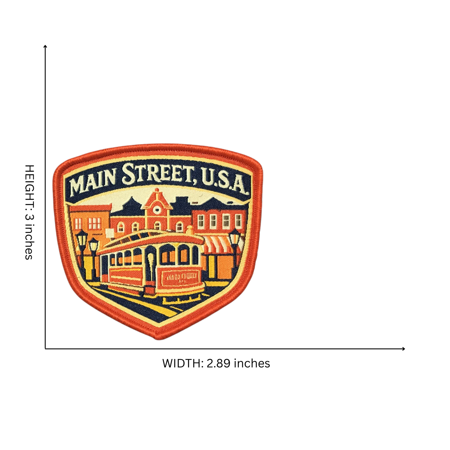 Main Street Iron on Patch