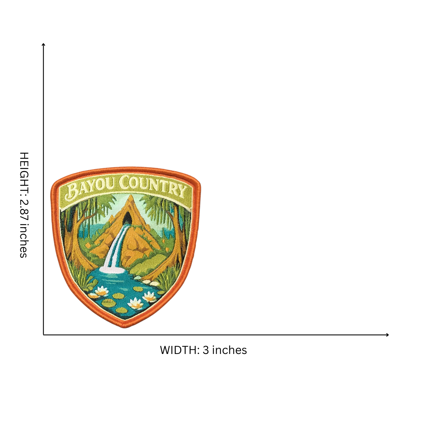 Bayou Country Iron on Patch