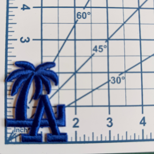 Mini LA Blue Palm Tree Patch