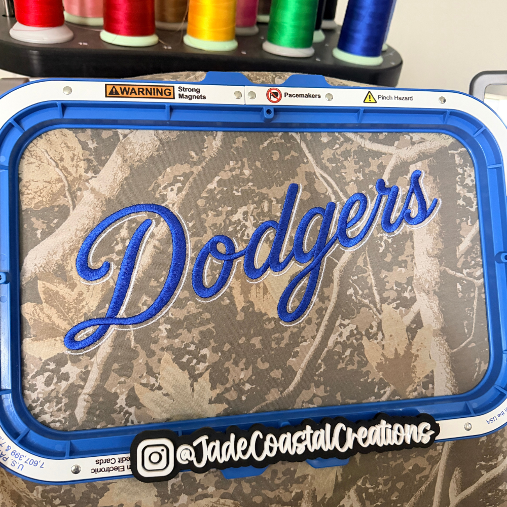 Dodgers Embroidered Camo Shirt