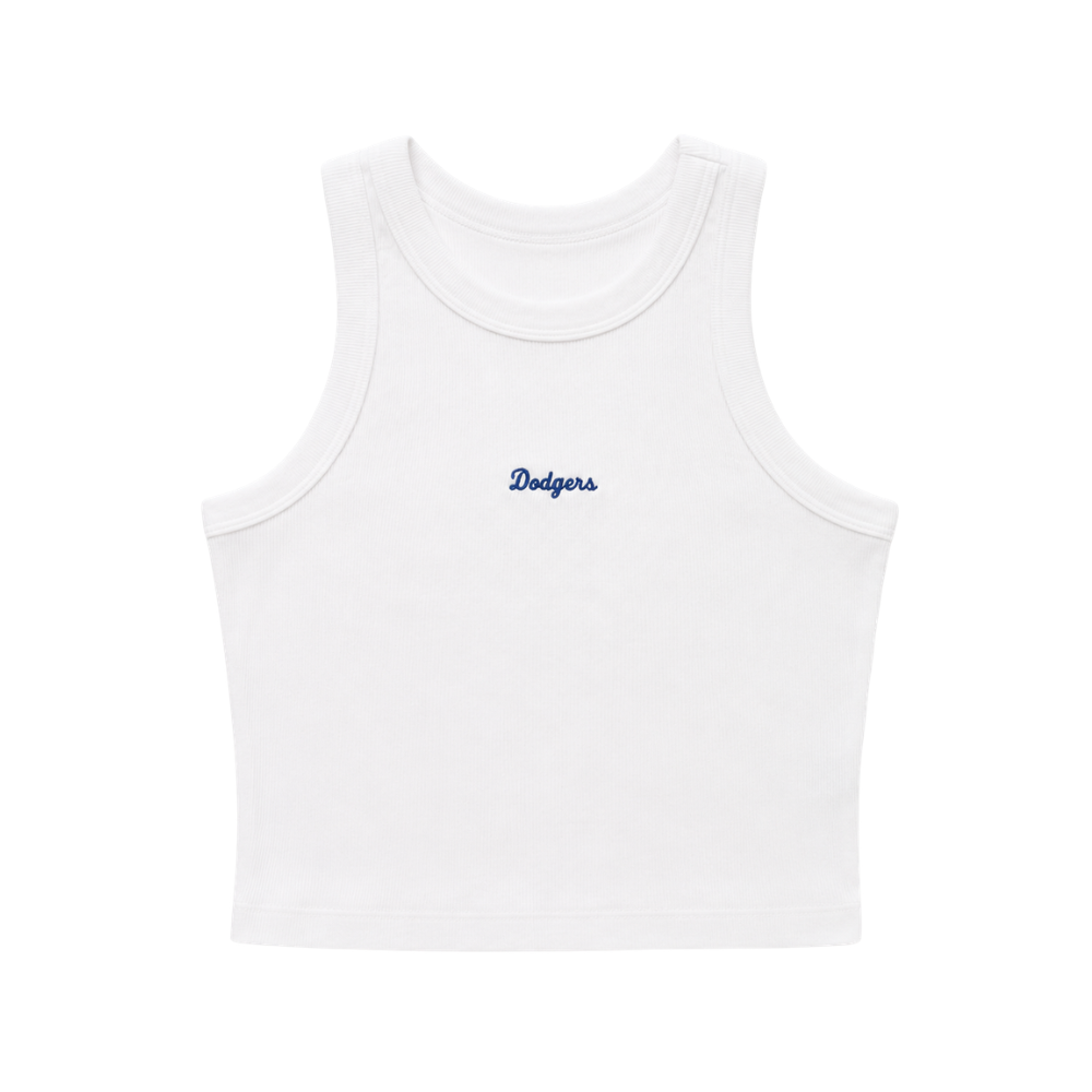 Dodgers Embroidered Ribbed Tank