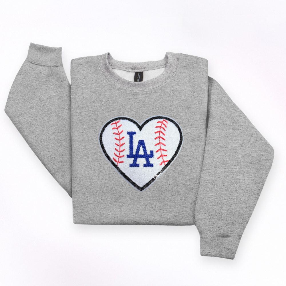 LA Heart Baseball Sweater