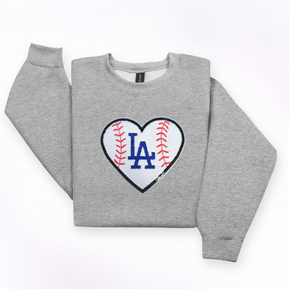 LA Heart Baseball Sweater