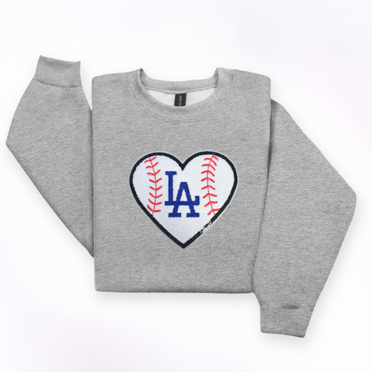 LA Heart Baseball Sweater