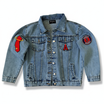 Anaheim Baseball Inspired Denim Jacket
