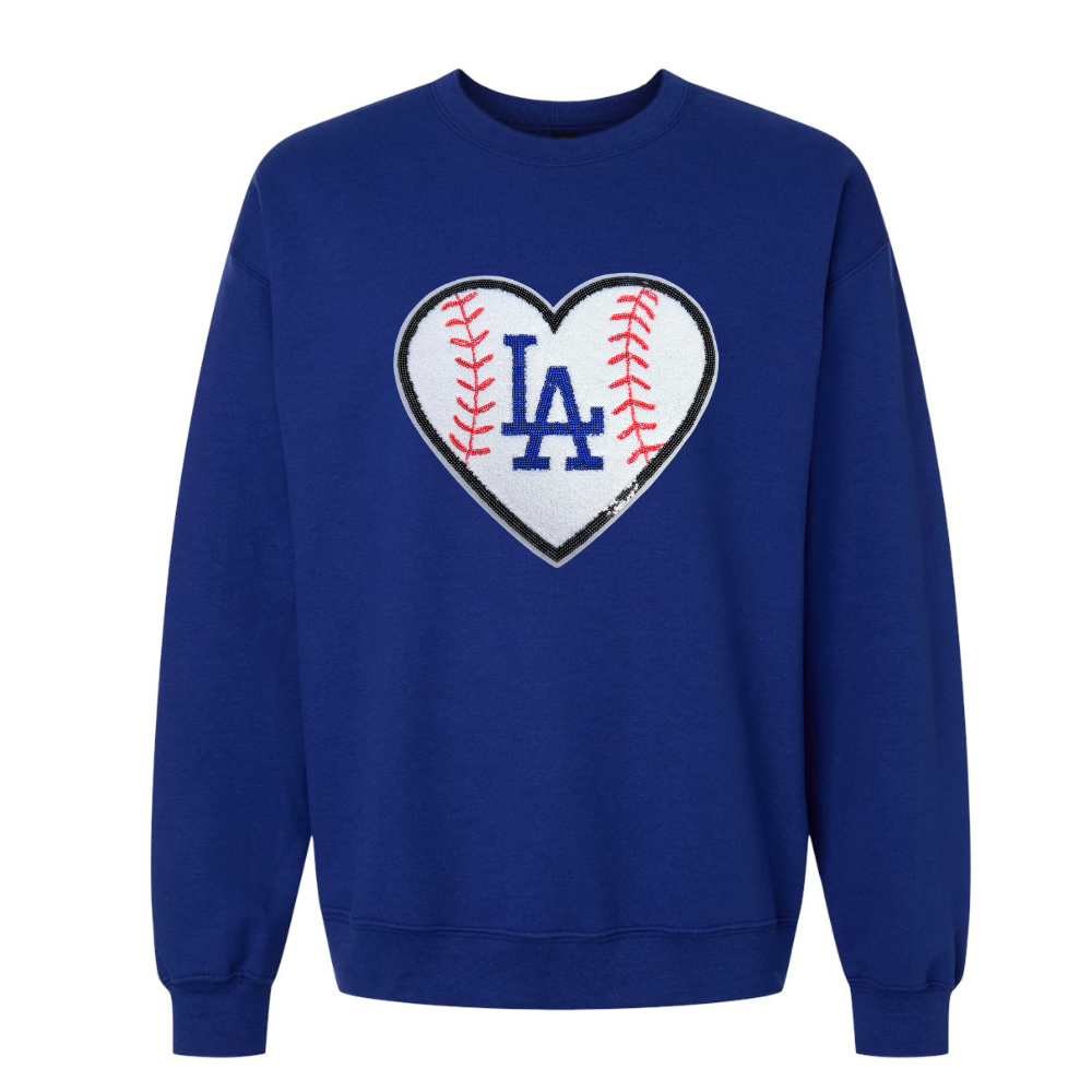 LA Heart Baseball Sweater