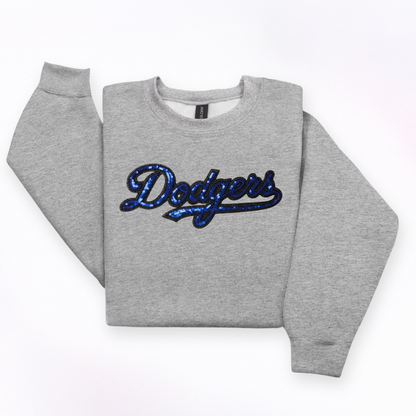 LA Baseball Inspired Sequined Sweater