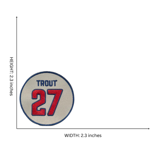 Anaheim Baseball Player 27 Iron on Patch