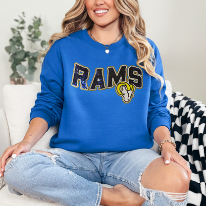 LA Football Inspired Sequined Sweater