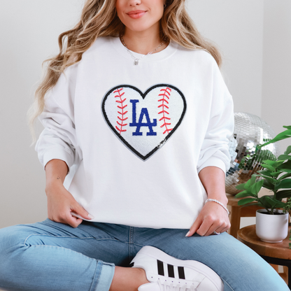 LA Heart Baseball Sweater