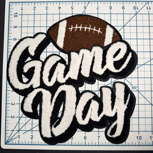 Game Day Football Iron on Patch