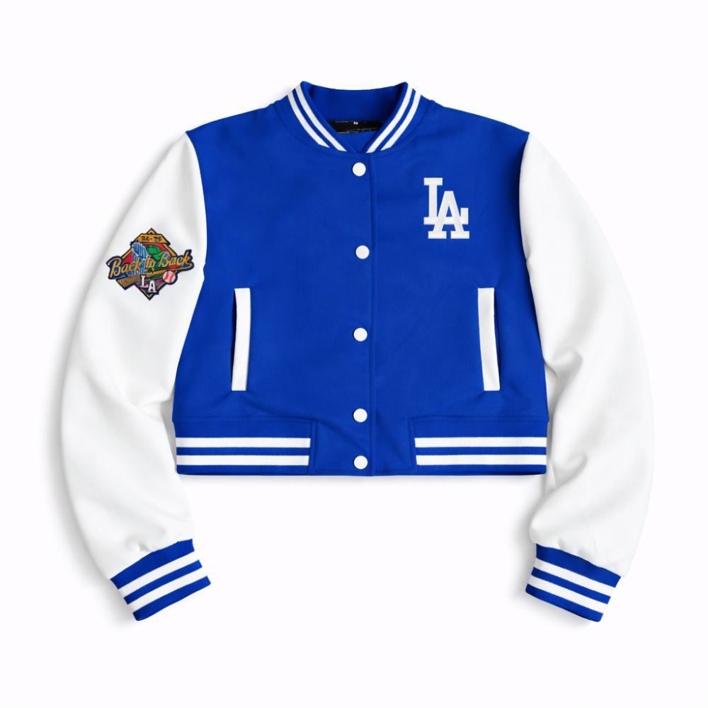 LA Cropped Varsity Jacket