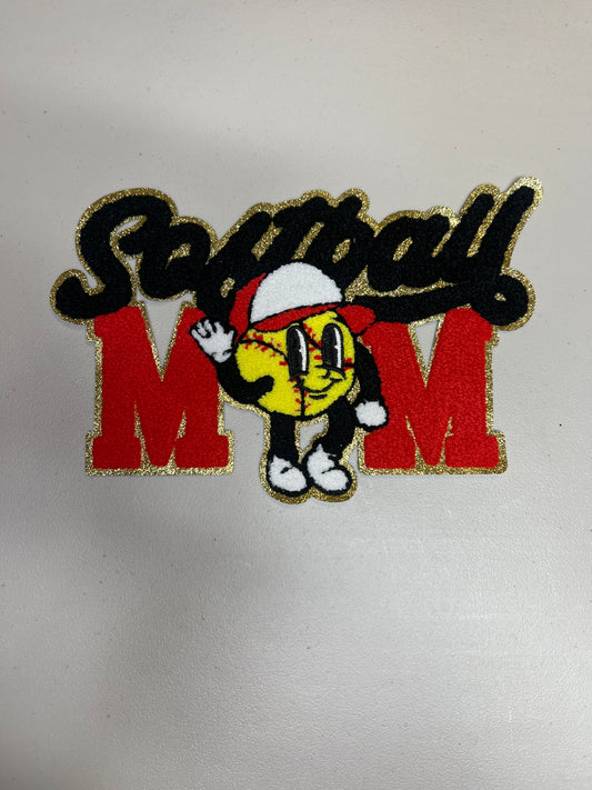 Softball Mom Ball Cap Patch