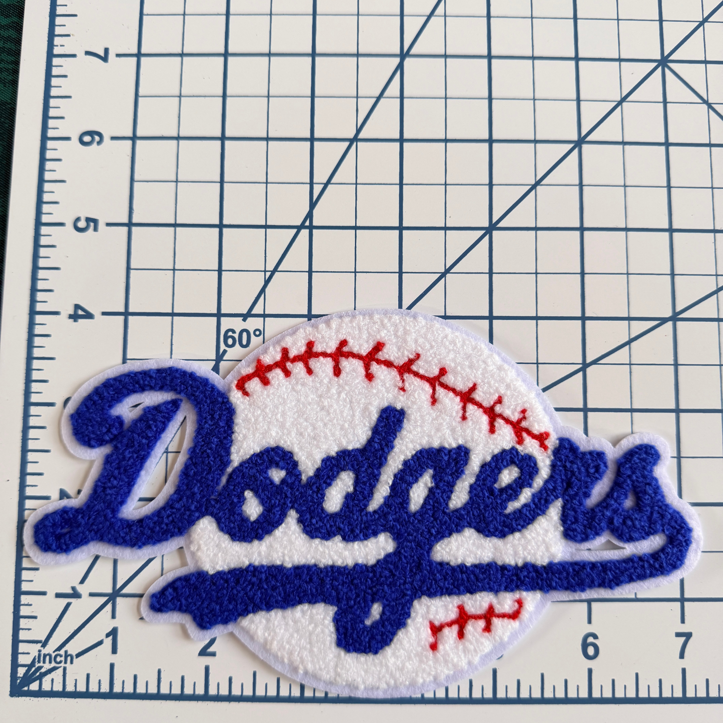 Mini Dodgers Chenille Patch