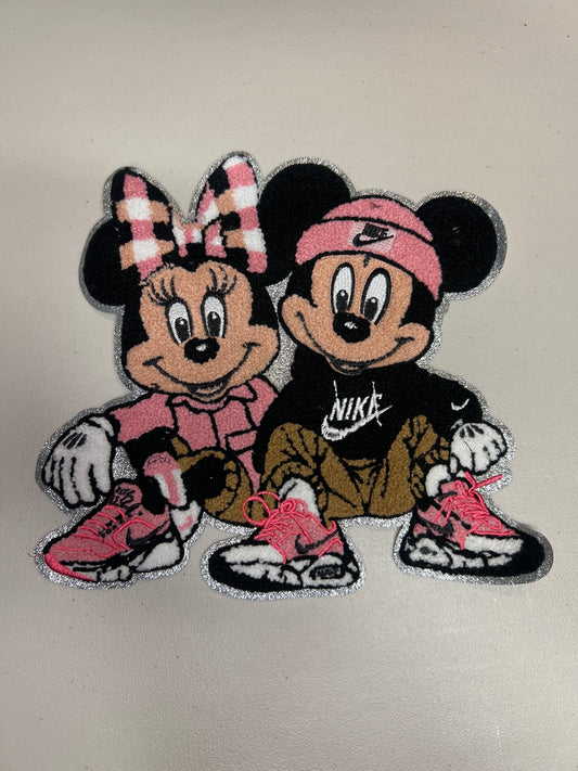 Mouse Couple Pink Patch