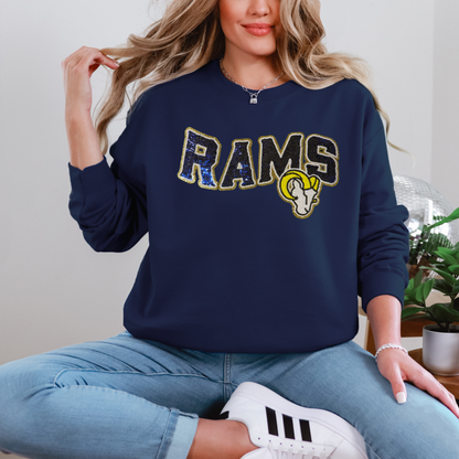 LA Football Inspired Sequined Sweater