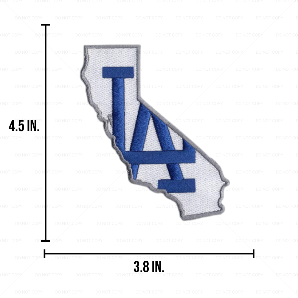 Los Angeles Baseball State Iron on Patch