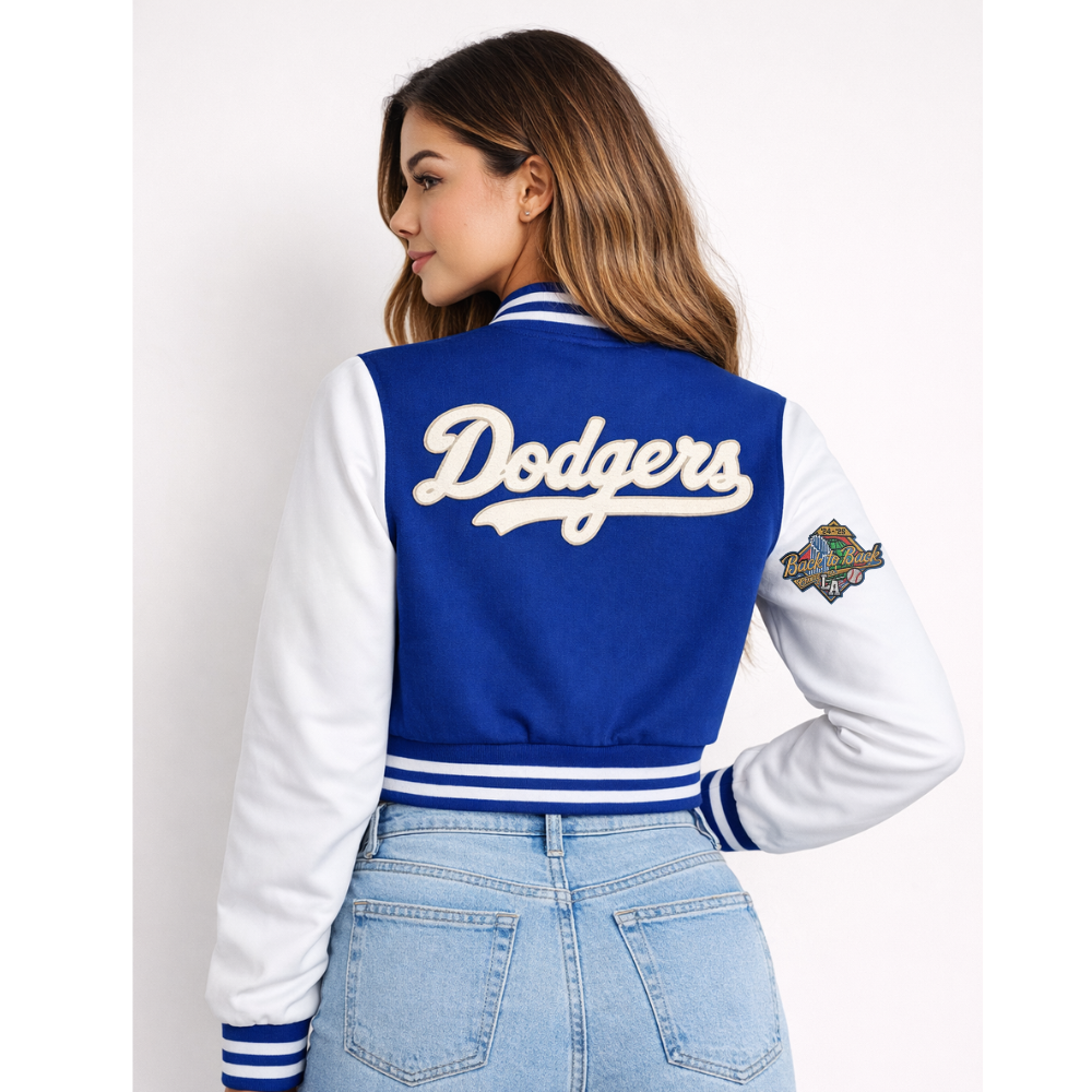 LA Cropped Varsity Jacket
