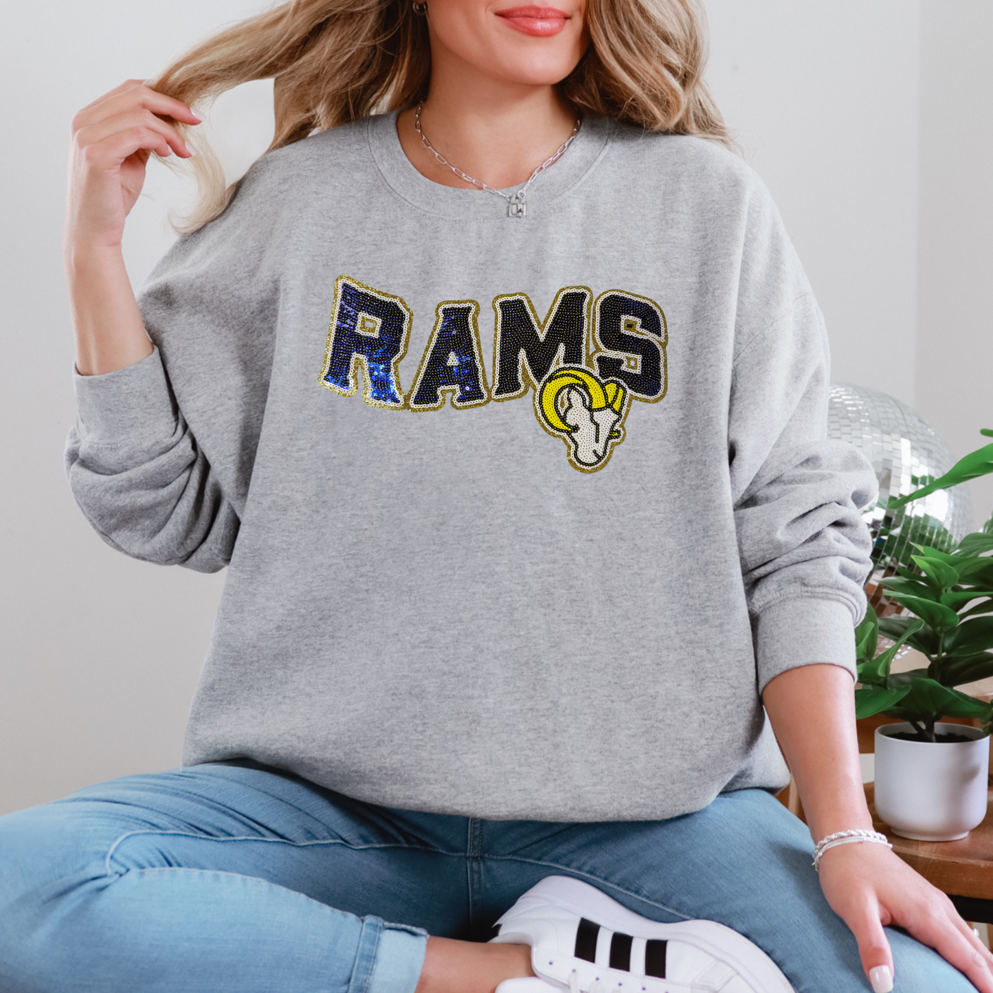LA Football Inspired Sequined Sweater