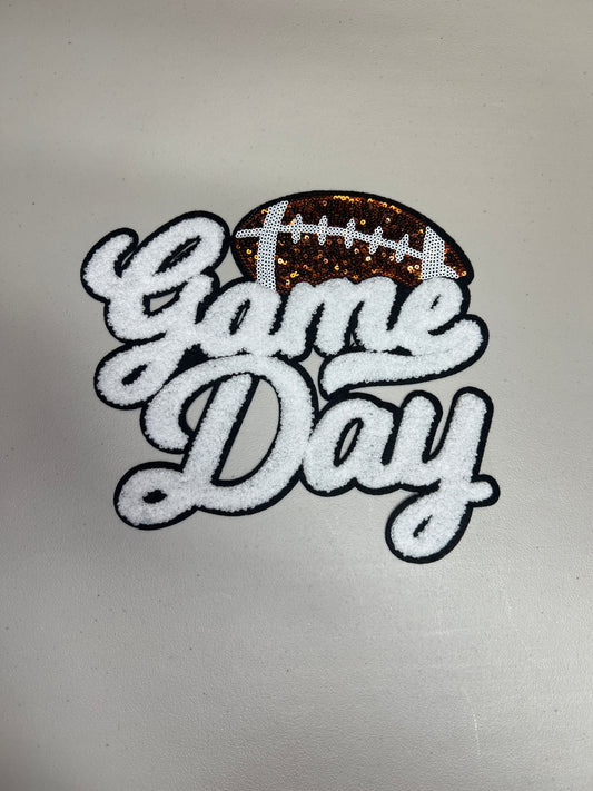 Game Day Football Chenille Patch