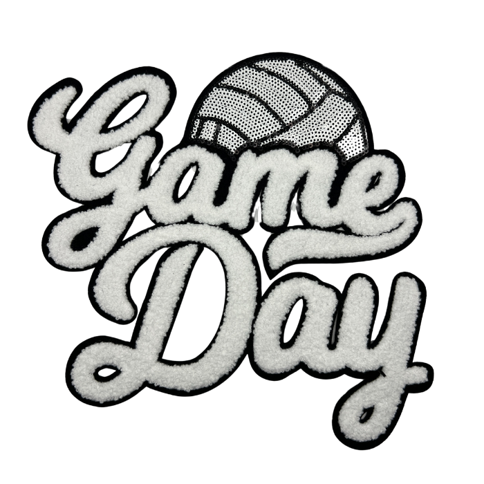 Game Day: Volleyball Iron on Patch