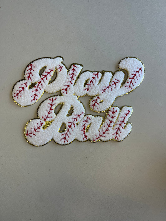 Play Ball Baseball Patch