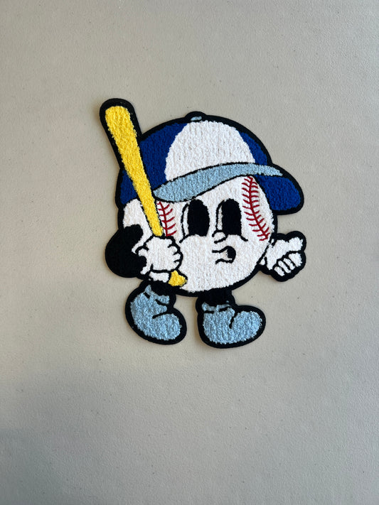 Blue Baseball Boy Patch