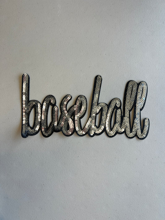 Baseball Sequin Patch