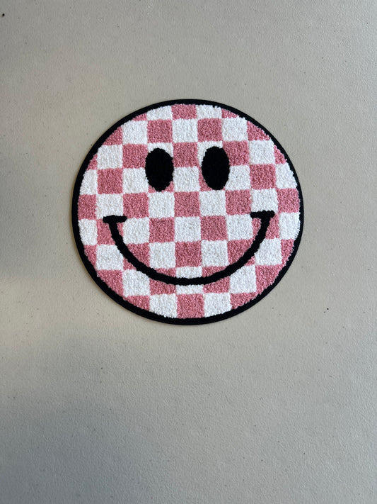 Smiley Checkered Patch