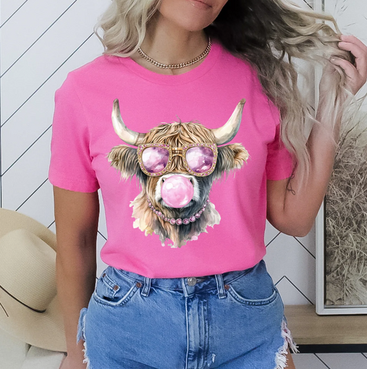 Bubble Gum Highland Cow