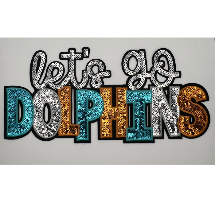 Lets go Dolphins Patch