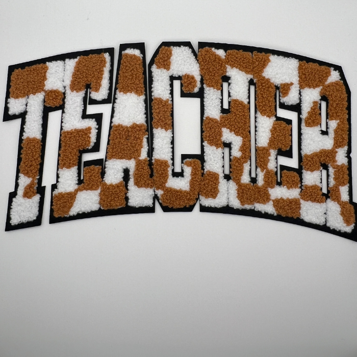 Teacher checkered patch