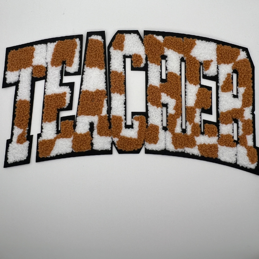 Teacher checkered patch